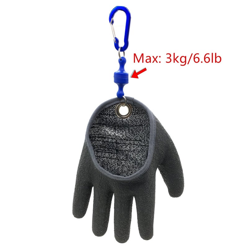 Inf-way Fishing Glove with Magnet Release, Fisherman Professional Catch Fish Gloves Cut&Puncture Resistant with Magnetic Hooks Hunting Glove (Right+Left, Large) - Image 4